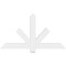 Ekena Millwork Kennewick Architectural Grade PVC Gable Bracket, 48"W x 26"H x 2"D x 4"F, 13/12 Pitch GBP048X26X0204KEN00 - alternate 3